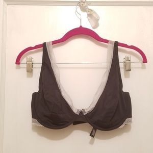 Victoria's Secret Unlined Demi Bra Sheer Black